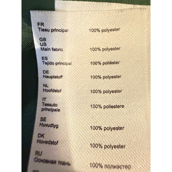 Maje Green Shirred Satin Holiday Mini Dress size 36/4 US $375 - Picture 11 of 12